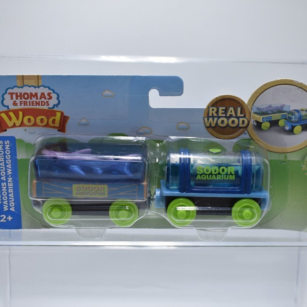 Thomas & Friends Real Wood Aquarium Cars Sting Ray Tanker Hammerhead Shark Car